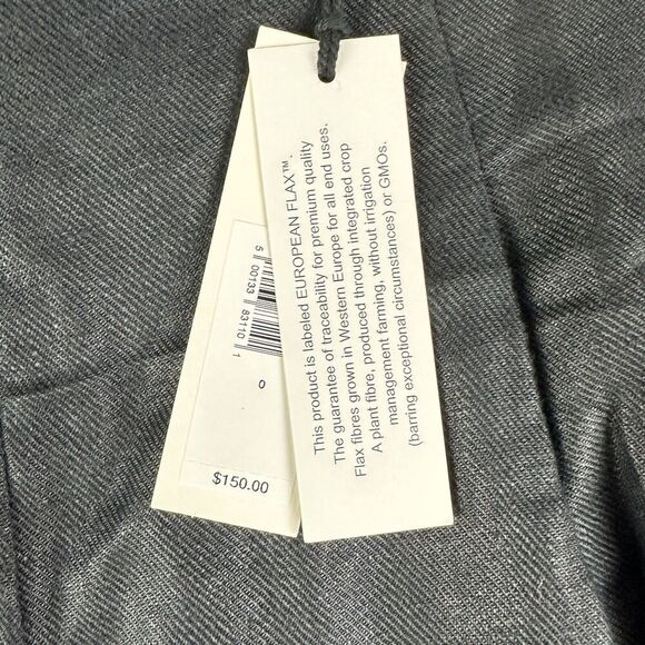 Banana Republic European Flax Linen Pants Womens 0 High Rise Volume Wide Leg NEW - Picture 10 of 16